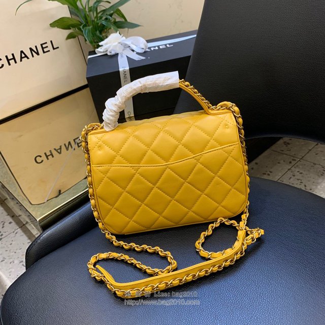 Chanel女包 S0967# 2019秋冬新款 香奈兒復古鏈條包 Chanel手拎斜挎兩用包  djc3148